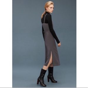Aritzia Wilfred Astere wrap dress in grey